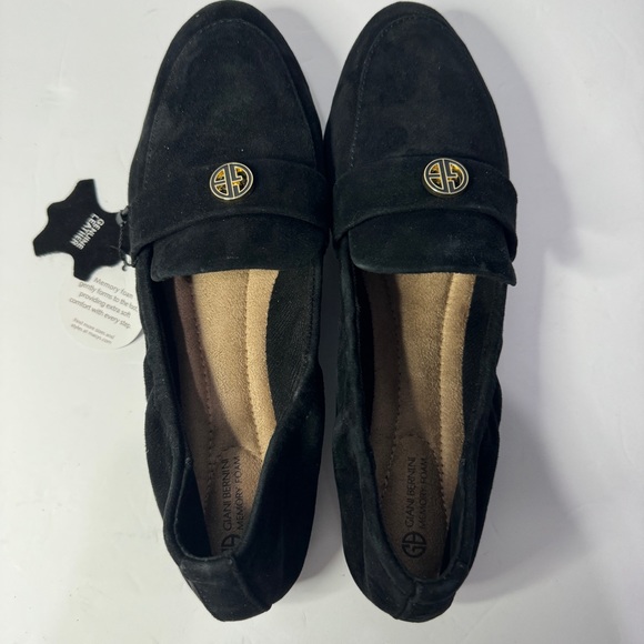 Giani Bernini Trinaa Ruched Slip-On Loafer Flats Women’s Black Suede Sz8M - Picture 7 of 12